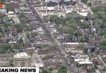 Toronto: Dystansowanie społeczne w działaniu… Protest w centrum miasta