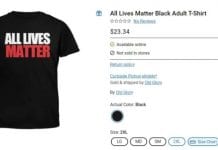 Walmart Kanada prowadzi dochodzenie w sprawie sprzedaży koszulek z napisem ‘All Lives Matter’ i ‘Blue Lives Matter’