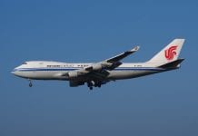 Od 16 czerwca chińskie samoloty pasażerskie nie będą mogły lądować w USA