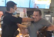 Kajdanki za uporczywy brak maski