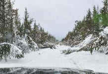 Północny Saskatchewan zasypany śniegiem
