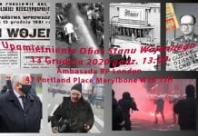 UPAMIĘTNIENIE OFIAR STANU WOJENNEGO 13/12/2020 Londyn