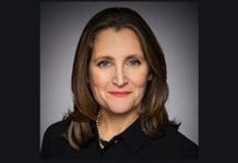 Freeland jedzie do Davos