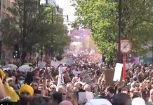 Olbrzymi protest antylockdownowy w Londynie