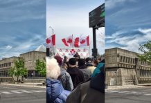 Protest w Brantford sobota 3 kwietnia 2021