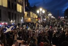 Zamieszki na Starym Mieście w Montrealu