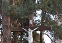 Ściął zabytkowy krzyż w Zielonej Górze