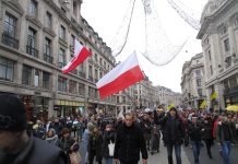 Marsz o Wolność (Freedom March) w Londynie 22/01/2022