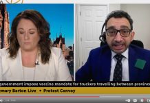 Minister transportu potępia “nienawistne symbole” i nie wyklucza nakazu szczepień dla przekraczających granice prowincji