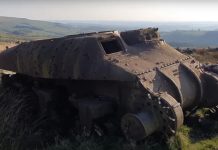 Kanadyjski czołg w brytyjskim polu