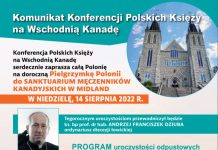 Zaproszenie na uroczystości odpustowe w Midland