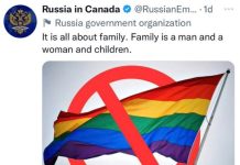 Ottawa: Ambasador Rosji wezwany na dywanik za tweety o LGBTQ. Kanada otwiera drugi front wojny?