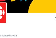 Twitter umieścił tag „media finansowane przez rząd” na koncie CBC