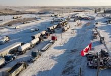 Sześć i pół roku więzienia za udział w blokadzie w Coutts podczas Konwoju Wolności