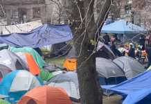 Quebec chce usunąć protestujących przeciwko działaniom Izraela w Gazie