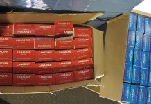 Podczas kontroli drogowej w Burlington OPP skonfiskowała miliony nieoznakowanych papierosów