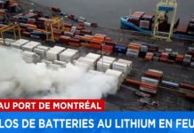 W Montrealu zapalił się kontenerowiec z bateriami litowymi