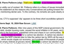 CTV News zmanipulowała wypowiedź Poilievre’a