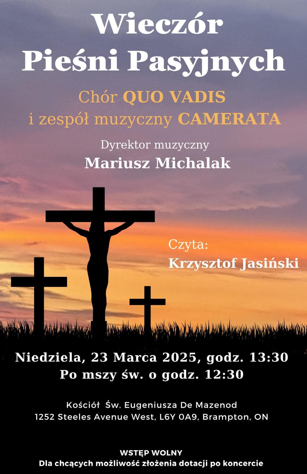 Wieczór Pieśni Pasyjnych w Brampton