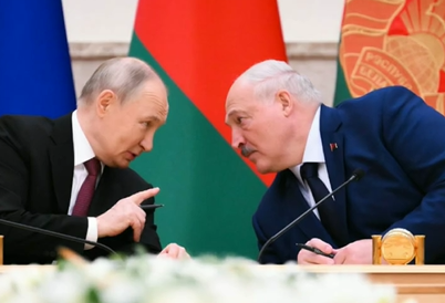 Łukaszenko z Putinem w Karelii