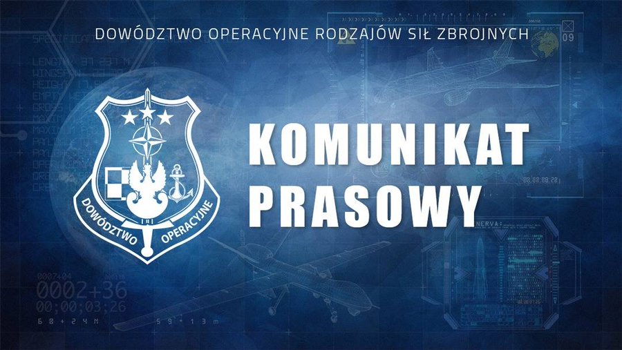 Komunikat Dowództwa Operacyjnego Rodzajów Sił Zbrojnych