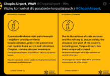 Cztery polskie lotniska zamknięte z powodu “nieplanowanych działań wojskowych”