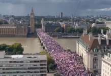 Milion ludzi protestowało w Londynie przeciwko podmienianiu ludności kraju