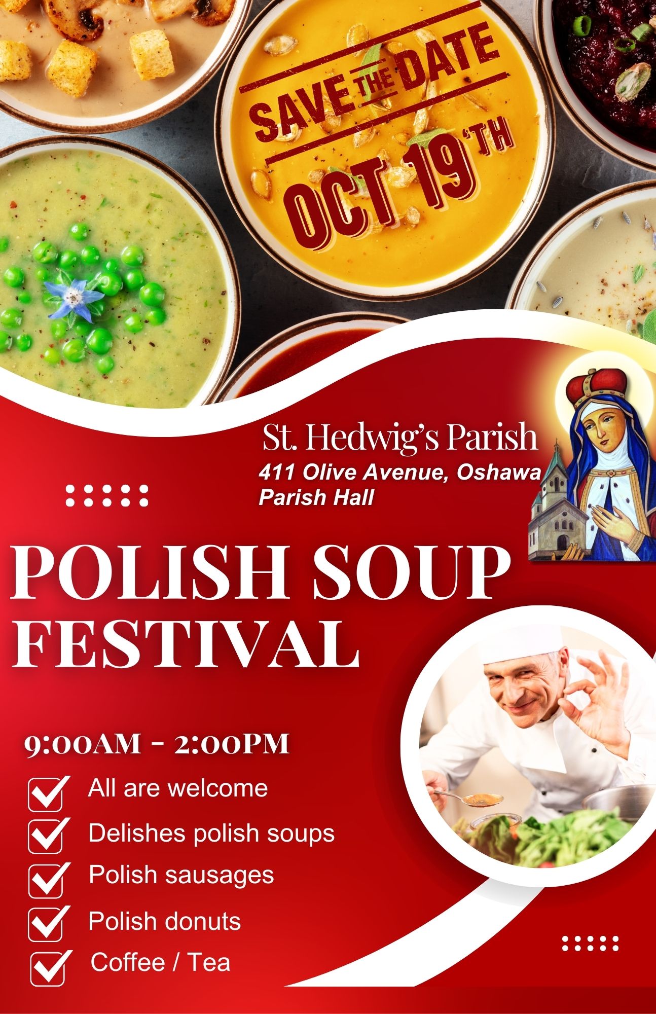 Odpust w parafii św. Jadwigi Śląskiej w Oshawie i uroczyste wprowadzenie Relikwii Krwi bł. ks. Jerzego Popiełuszki