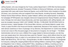 Trump podpisał ustawę o udostępnieniu akt Epsteina