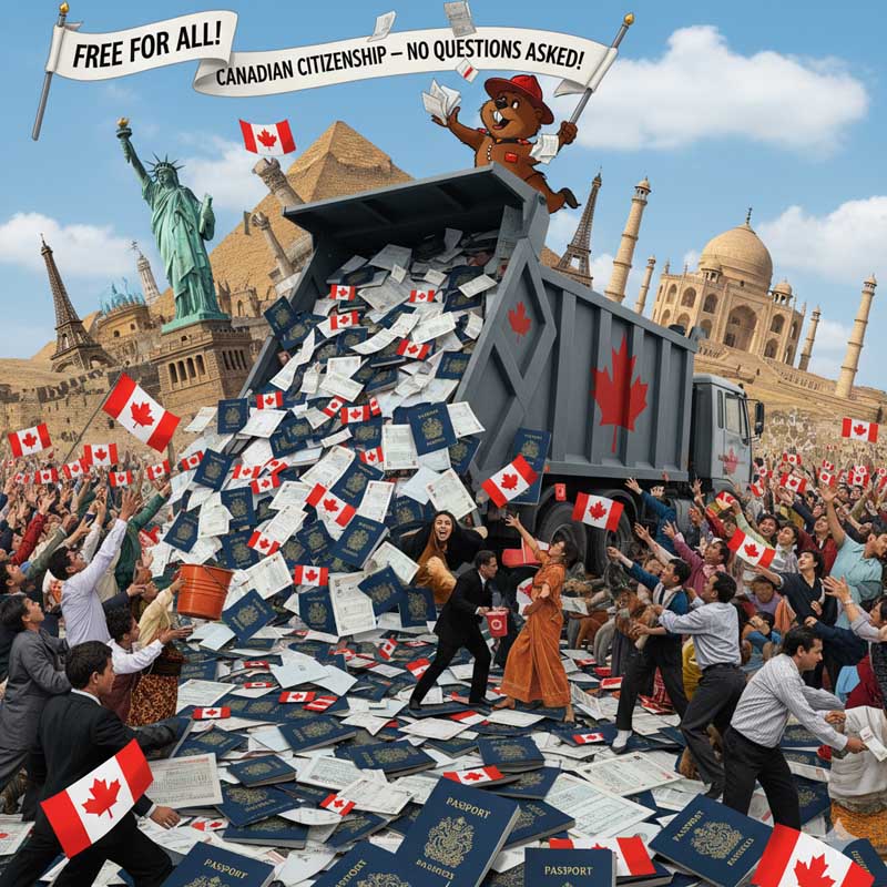 Liczba Kanadyjczyków wzrośnie skokowo; “upadek naszego kraju jest nieunikniony”…