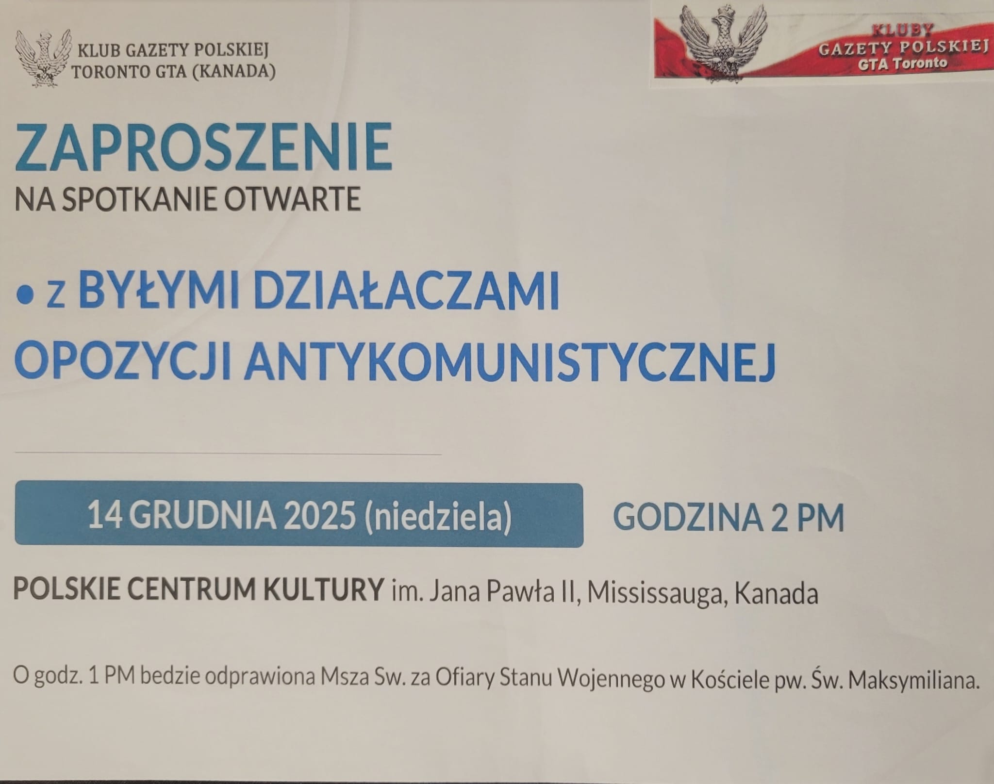 Spotkanie z byłymi działaczami opozycji antykomunistycznej