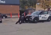 Policjant rozjechany przez własny radiowóz