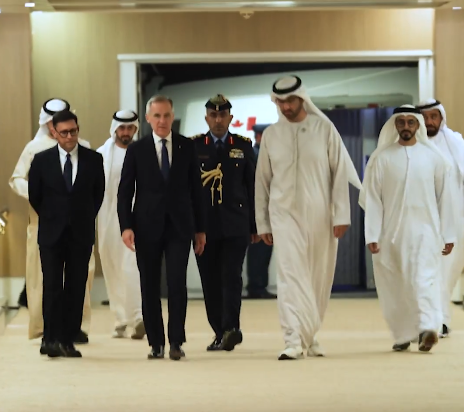 Carney w Abu Dhabi