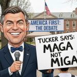 Tucker Carlson ostentacyjnie kwestionuje wsparcie USA dla Izraela. “MAGA not MIGA”