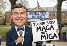 Tucker Carlson ostentacyjnie kwestionuje wsparcie USA dla Izraela. “MAGA not MIGA”