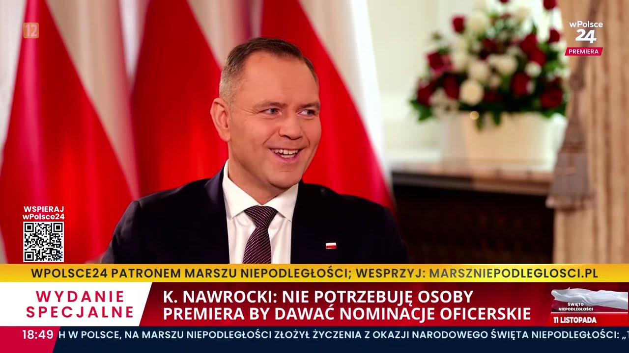 Prezydent Nawrocki zaprosił prezydenta Zełeńskiego do Warszawy, by mógł podziękować smerfom