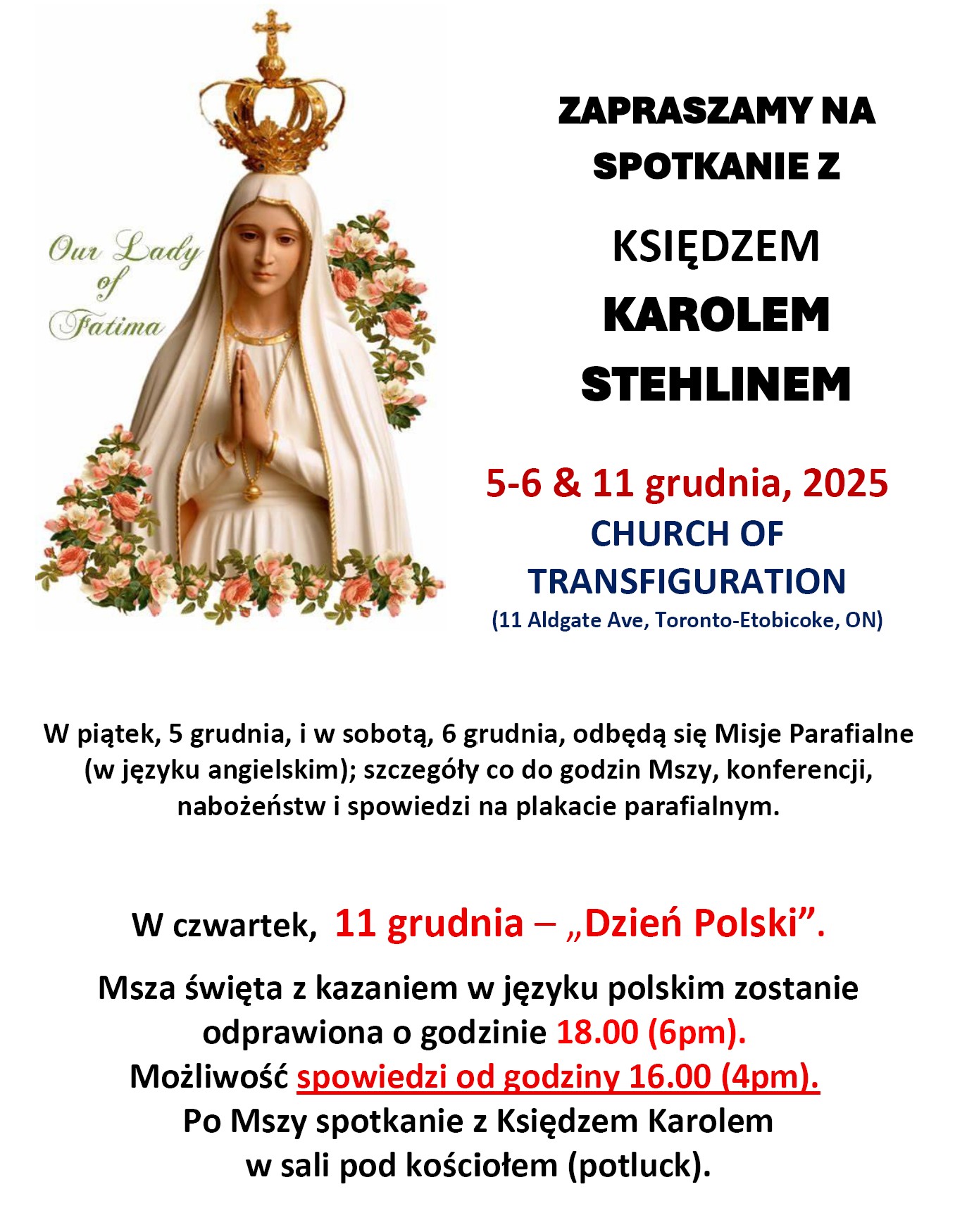 Spotkanie z Księdzem Karolem Stehlinem