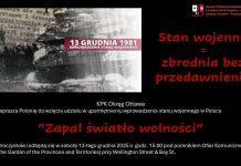 Stan Wojenny – zbrodnia bez przedawnienia zaprasza KPK Ottawa