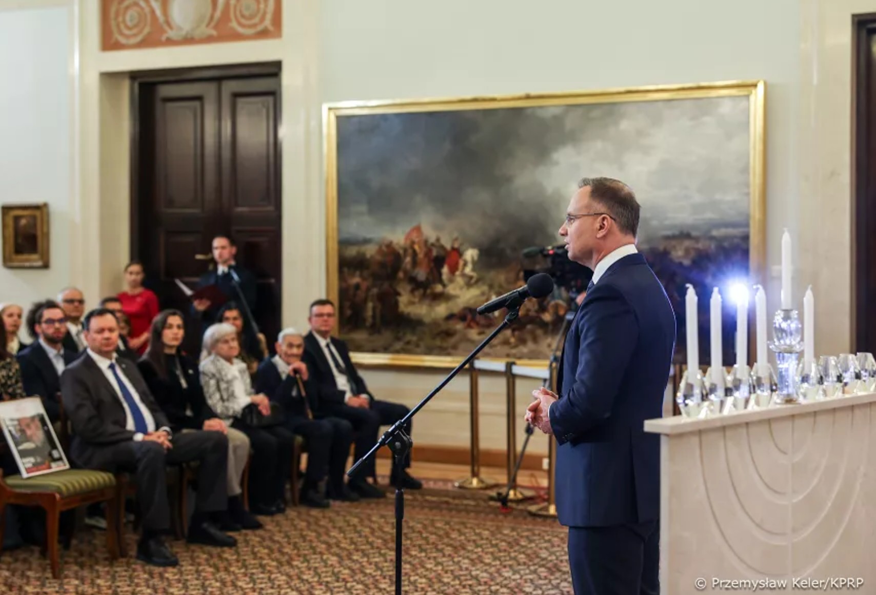 Prezydent Karol Nawrocki nie zapali chanukiji w Pałacu Prezydenckim