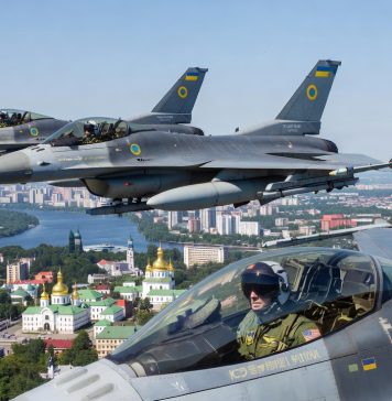 Piloci z USA i Holandii latają F-16 na Ukrainie