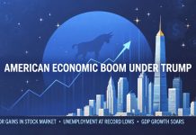 Trump triumfalnie o swej polityce; ocena sytuacji gospodarczej USA