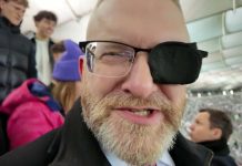 Grzegorz Braun, Stanisław Tymiński i Janusz Waluś na Stadionie Narodowym