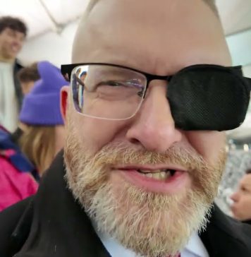 Grzegorz Braun, Stanisław Tymiński i Janusz Waluś na Stadionie Narodowym