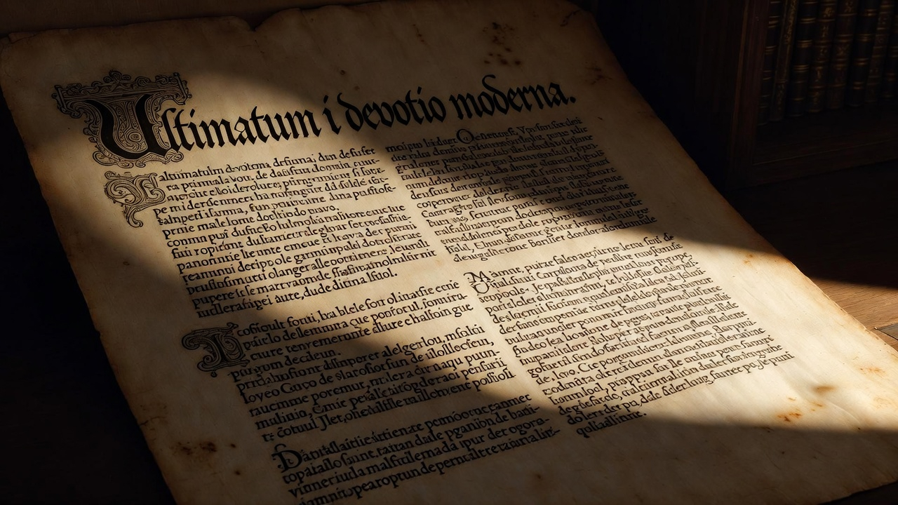 Michalkiewicz: Ultimatum i devotio moderna