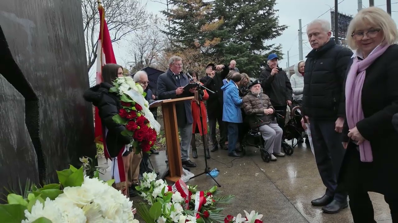 Obchody 86. rocznicy Mordu Katyńskiego i 16. rocznicy Katastrofy Smoleńskiej, organizowane przez Kongres Polonii Kanadyjskiej Okręg Toronto