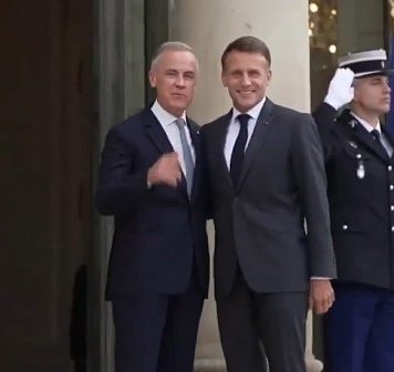Macron ciepło przyjął Carneya