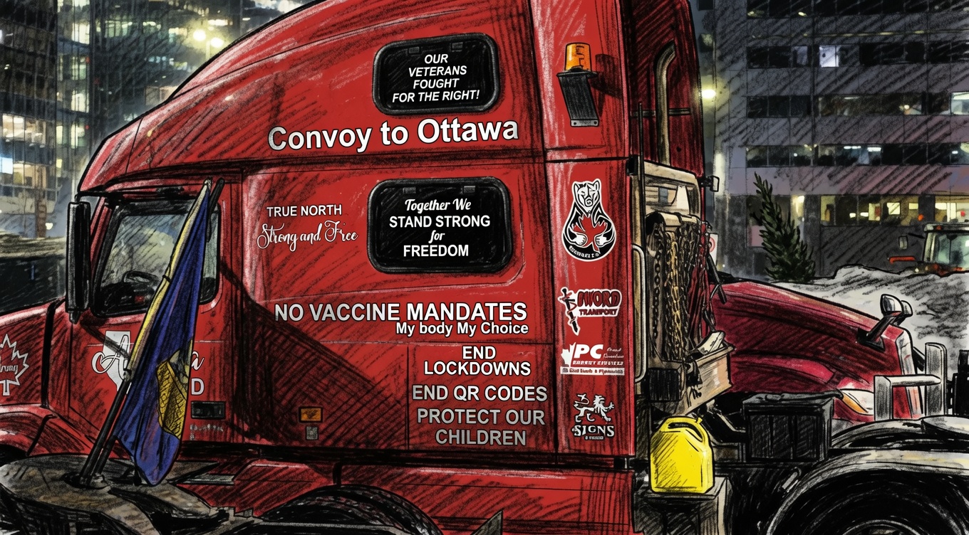 Władze Kanady celowo oczerniły protestujących truckerów