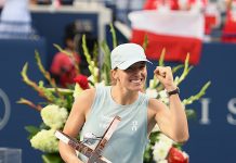 Iga Świątek wygrała finał National Bank Open w Toronto 6:2, 6:3 z Eleną Rybakiną. Fotogaleria Piotr Figura