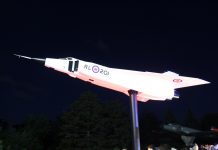 Odsłonięcie makiety Avro Arrow w obiektywie Hieronima Teresińskiego