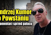 Andrzej Kumor o Powstaniu komentuje sprzed pałacu
